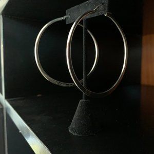 Sterling Silver Tiffany hoops